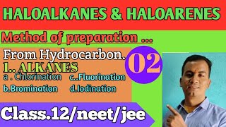 Method of preparation of Haloalkanes1From Hydrocarbon Alkanessuggestedvideo neet2024 class12 [upl. by Cirdes]