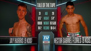 Jay Harris VS Hector Gabriel Flores  FULL FIGHT In WALES 112621 🥊🥊 [upl. by Vipul]