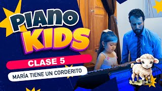 Clase 5  PIANO PARA NIÑOS  MARÍA TIENE UN CORDERITO con las dos manos  CURSO DESCE CERO [upl. by Bradshaw]