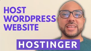 How to Host a WordPress Website on Hostinger [upl. by Adilen]