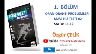 Hız ve Renk TYT ProblemlerOran Orantı Mavi Hız Testi 2 sayfa 1112 [upl. by Enidan]