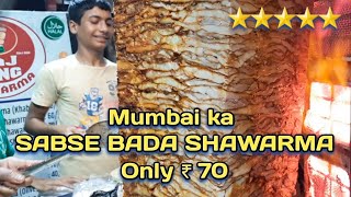 Mumbai ka SABSE BADA CHICKEN SHAWARMA😋 Kurla Street Food  EP 03🥖Taj King Shawarma  Safs Good Life [upl. by Sontich]