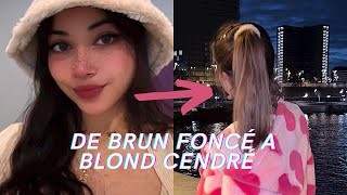 de brun foncé à blond cendré à la maison  VLOG [upl. by Tenrag291]