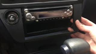 1993 Toyota Camry Radio Removal [upl. by Yaja]