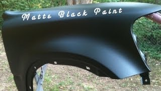 How To Spray Matte Black Paint  Single Stage Paint Without Clear Coat [upl. by Hardman735]