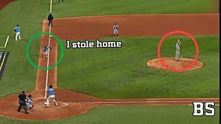 Home stealing in baseball history  MLB [upl. by Reibaj]