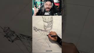 📏✏️Technique de Dessin Incroyable  Dessin en Perspective [upl. by Grimona278]