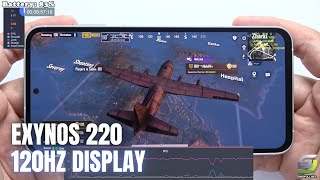 Samsung Galaxy S23 FE test game PUBG Mobile  Exynos 2200 [upl. by Jempty]