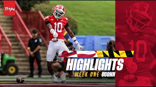 Maryland Football  Week One Highlights  UConn [upl. by Mikah]