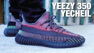 Adidas YEEZY Boost 350 V2 YECHEIL Review amp On Feet [upl. by Ennaillek]