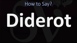 How to Pronounce Diderot CORRECTLY [upl. by Fink]