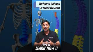 Vertebral Column  Vertebrae  Explained 💯 neet2025 neetbiology foryou shortsfeed [upl. by Letti]