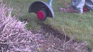 How to Use a String Trimmer Properly  Edging flower bed [upl. by Kirbie]