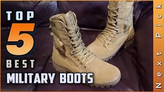 Top 5 Best Military Boots Review in 2022 [upl. by Vookles]