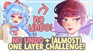 NO UNDO Challenge on Almost ONE LAYER Okay Its 3 Layers Sue Me  SPEEDPAINT  COMMENTARY [upl. by Miranda]