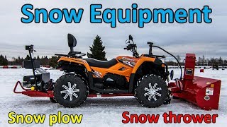 Best ATV  QUAD Snow Plow  Winter Season [upl. by Malka]