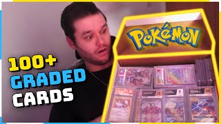 Graded Pokemon Card Collection 100 Cards [upl. by Ralfston]