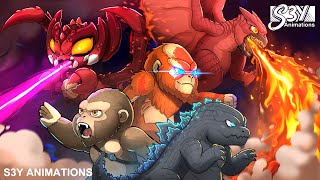 Baby Godzilla x Kong Scar King Destoroyah Rodan and Mothra– Animation 22 [upl. by Almeeta]