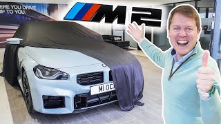 NEW CAR COLLECTION DAY My Dad Bought a BMW M2 [upl. by Kcinemod]