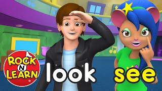 Sight Words Level 1  Preschool amp Kindergarten Reading  Rock N Learn [upl. by Yretsym228]