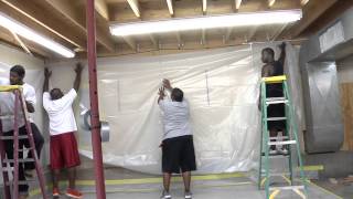 Building an Abatement Enclosure for Asbestos Lead Mold or Dust Control [upl. by Boelter]