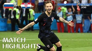 Russia v Croatia  2018 FIFA World Cup  Match Highlights [upl. by Niotna727]