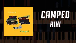 Camped  RINI Piano Accompaniment Tutorial [upl. by Maxwell]