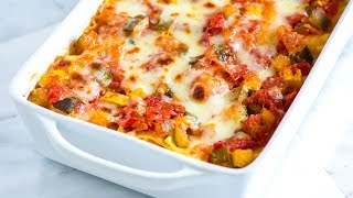 Easy Vegetable Lasagna Recipe  How to Make Fresh Vegetable Lasagna [upl. by Arteid]