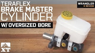 Jeep Wrangler Teraflex Brake Master Cylinder w Oversized Bore 20072018 JK Review amp Install [upl. by Havens]