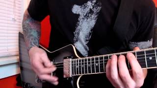 Unearth The Chosen solo cover standard tuning with TABS in description [upl. by Nner]