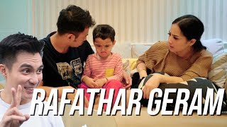 REACTION RAFATHAR LIAT VIDEO BAIM TIDURIN RAFATHAR [upl. by Mayman977]