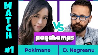 CHESS PogChamps 3 Match 1 VS Pokimane [upl. by Tonie]