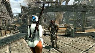 Lets Play  Haydee in Skyrim SE Deliver the sword to Proventus Avenicci [upl. by Blithe354]