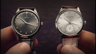 Jaeger LeCoultre vs Zenith  Ultra Thin Watches  Watchfinder amp Co [upl. by Daub519]