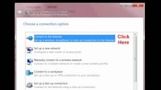 Setting up a PPPOE Connection in Windows 7 [upl. by Orton445]