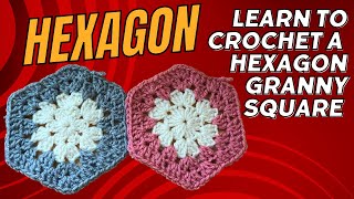 Learn How To Crochet This Hexagon Granny Square So Easy 🧶🧶 [upl. by Hemetaf]