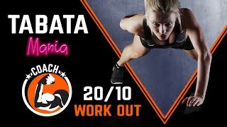 TABATA Song w Timer  4 Min Workout  TABATAMANIA [upl. by Terese870]