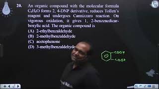 An organic compound with the molecular formula C8H8O forms 2 4DNP derivative reduces Tollenampr [upl. by Eecyaj31]