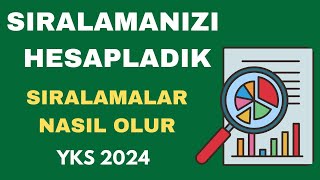 NETLERİNİZİ Yazın Sıralamanızı HESAPLAYALIM Yks 2024 Sıralama Hesaplama Tahmin [upl. by Seyah]