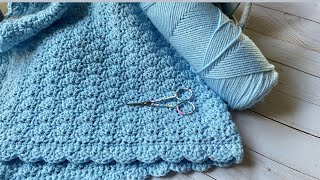 Aprende a tejer MANTA para Bebé paso a paso  BRENNYS CROCHET [upl. by Anitsirhcairam976]