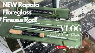 Vlog 36 Fishing A Fibreglass Finesse Rod  DBest Pond NEW Rapala Count Down Elite 5 4Piece Rod [upl. by Nemzaj]