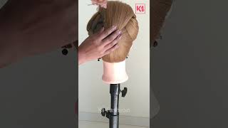 Juda Bun Hairstyle with Big Rubber Band  Cute and Simple Bun Tutorial [upl. by Giefer]