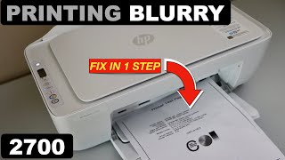 HP DeskJet 2700 Printing Blurry  Fix In 1 Easy Step [upl. by Trinity598]