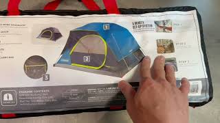 Coleman Skydome Camping Tent with Dark Room Technology Review [upl. by Aitret]