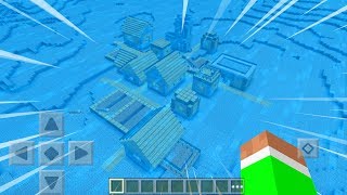 UNDERWATER VILLAGE in Minecraft Pocket Edition [upl. by Drew326]