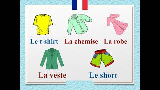 Leçon de vocabulaire  les vêtements en français [upl. by Flagler541]