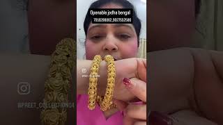 Jodha bengal in gold polish imitation jewelry all sizes available 242628 [upl. by Menendez]