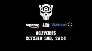 Amazon and WalMart Deliveries October 3rd 2024 Four Packages Arrived [upl. by Semmes]