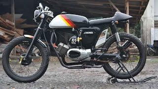 Motor Trend Modifikasi  Video Modifikasi Motor Suzuki A100 Cafe Racer Terbaru [upl. by Aimekahs]