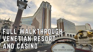 FULL TOUR 2024 Venetian Hotel amp Casino Italian Themed Resort Walkthrough [upl. by Eyt226]